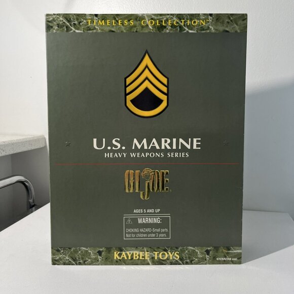 GI Joe U.S. Marine Action Figure‎ Timeless Collection Heavy Weapons Series - NIB - Picture 1 of 7